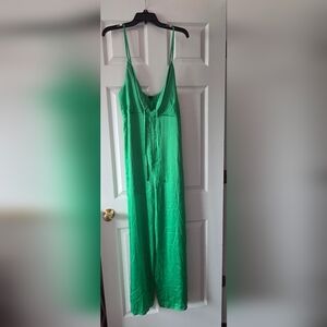 Wild Fable Satin Wide Leg Jumpsuit Size L